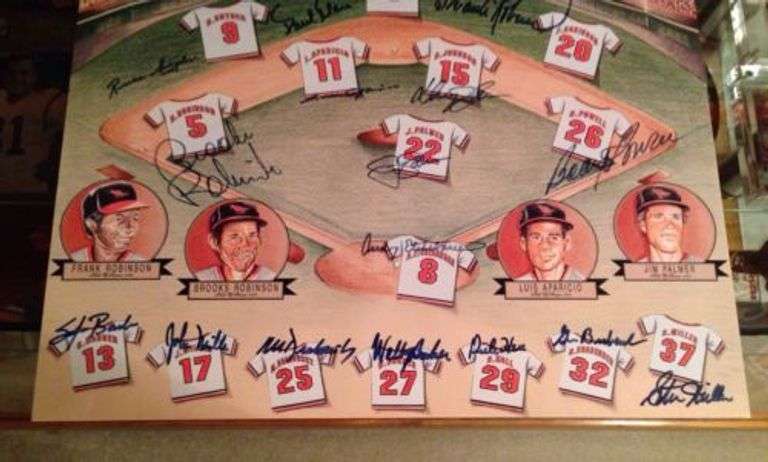 1966 Baltimore Orioles 93 Reunion Autograph Signed Poster Baseball