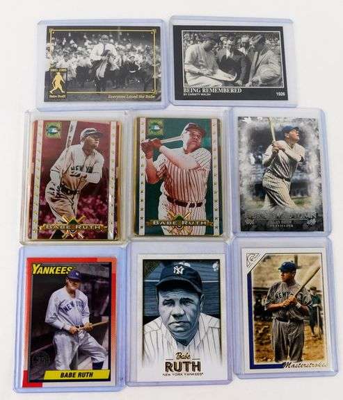 8 Babe Ruth Baseball Cards