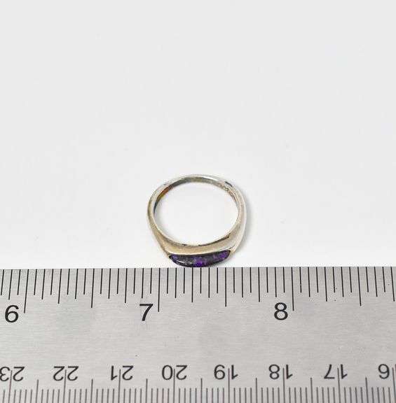 Sterling Silver Charoite Gemstone Ring
