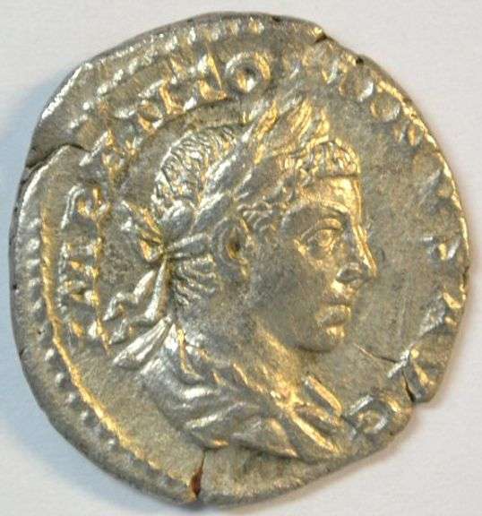 Near Mint Elagabalus Roman Silver Denarius, 218-222 AD