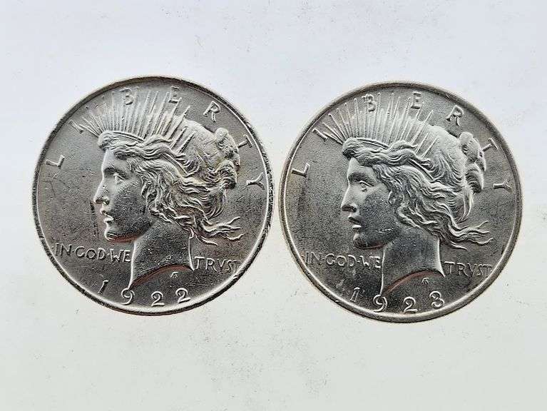 1922 & 1923 Silver Peace Dollars