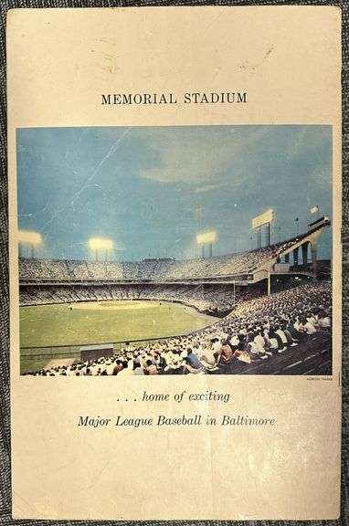 1963 Baltimore Orioles Official Yearbook & Memorial Stadium Souvenir Program Lot