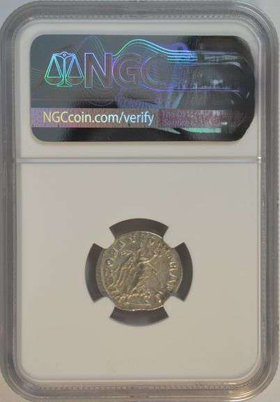 Real Nice Elagabalus Roman Silver Denarius, 218-222 AD. NGC XF