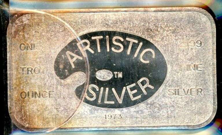 1 Troy Ounce .999 Fine Silver Artistic Bar