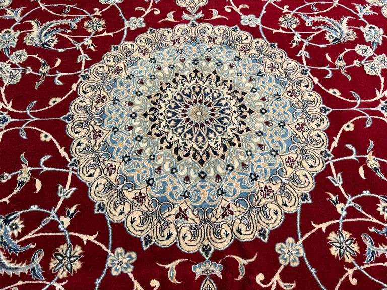 Fine Genuine Silk&Wool Persian Nain 8x12