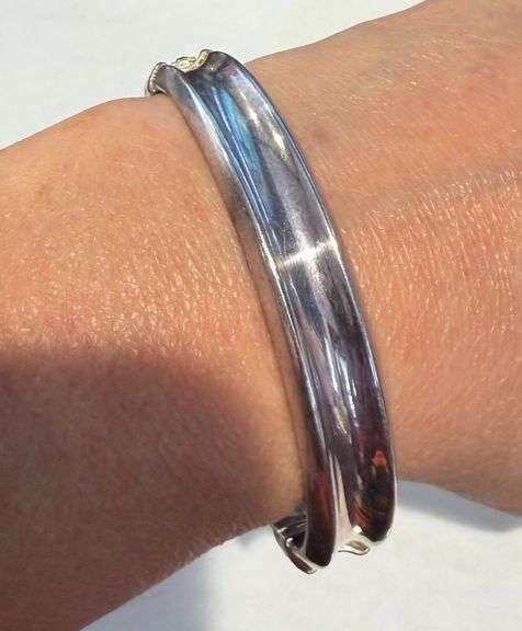 Vintage Sterling Silver Bangle Bracelet