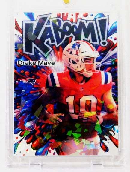 Drake Maye Kaboom Custom Made Football Card