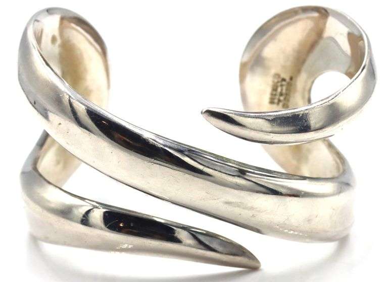 925 Sterling silver Mexico signed cuff bangle
