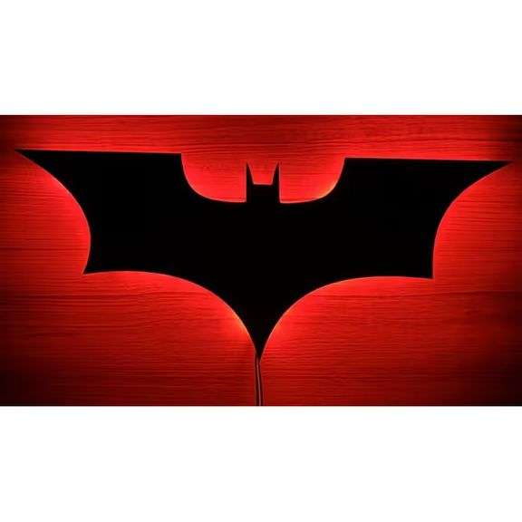 Batman Sign Neon Wall Light with Remote Control