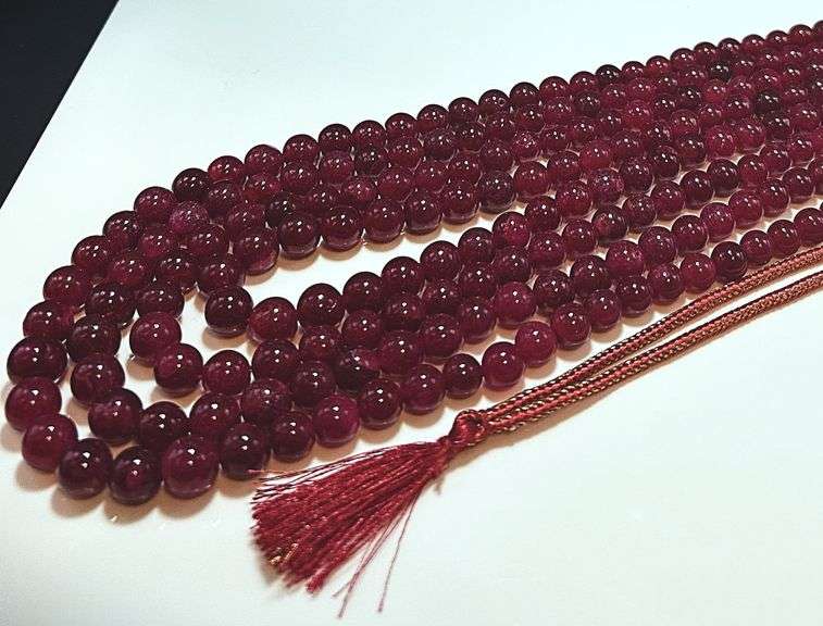 Gorgeous 888 Cttw Natural Mined From The Earth Ruby Necklace