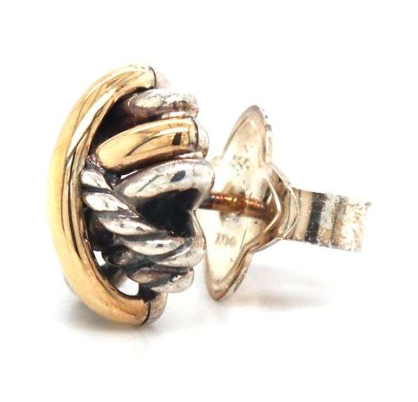 David Yurman single cross over stud