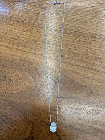 I.G.I CERTIFIED 3.00 CARATS LAB GROWN DIAMOND NECKLACE14K WHITE GOLD