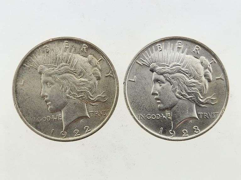 1922 & 1923 Silver Peace Dollars