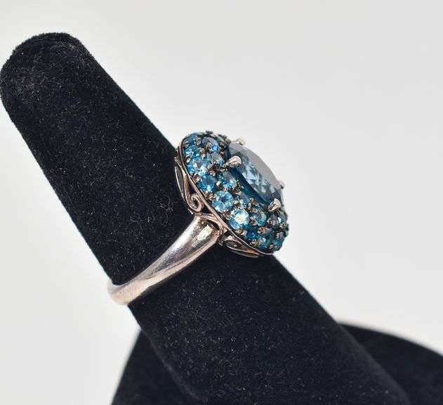 Sterling Silver Topaz Gemstone Ring