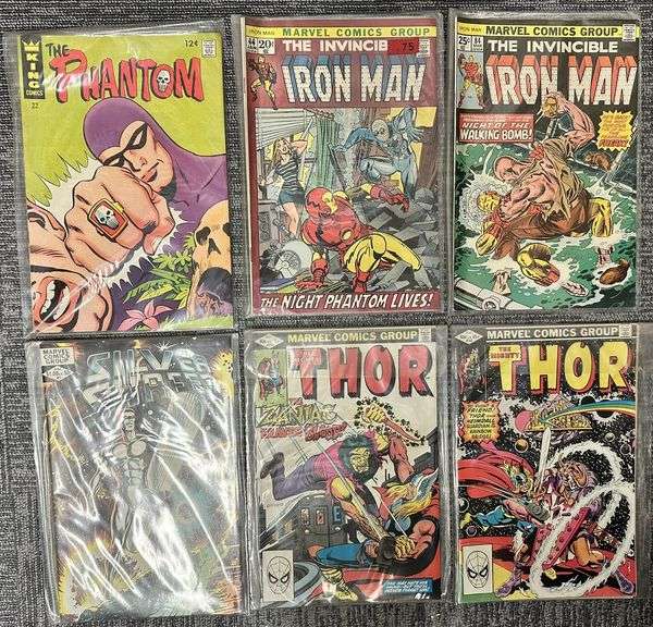 Vintage Comic Book Lot with Classic Bronze & Silver Age Marvel/DC Titles plus Original Ads & Inserts