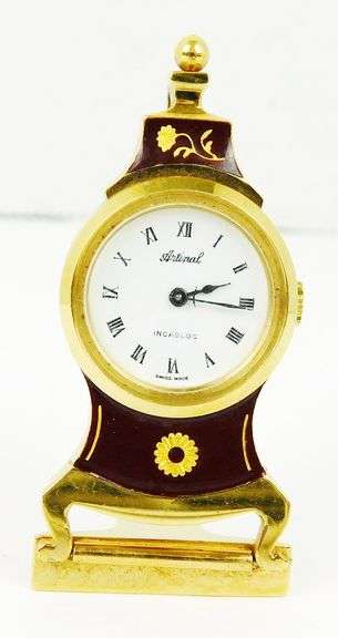 Vintage Artinal Incabloc Swiss Pendant or Table Top Watch