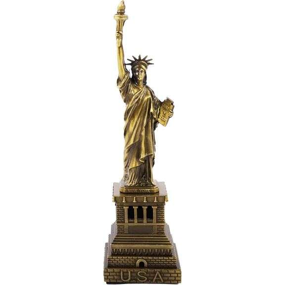 12.5-inch Metal Statue of Liberty
