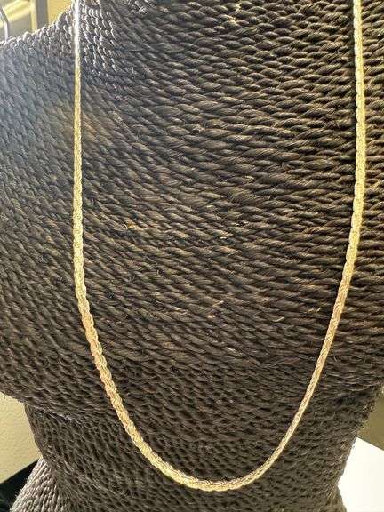 Sterling Silver Diamond-Cut Flat Rope Chain 3.8mm Solid 925 Italy New Necklace 24"