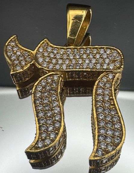14K YELLOW GOLD 3.00CTW LAB DIAMOND CUSTOM PENDANT