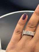 14K ROSE GOLD 2.50CTW ROUND & BAGUETTE DIAMOND WEDDING BAND