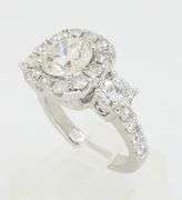 Custom Platinum Ring Crafted with 2.62CTW of Diamonds