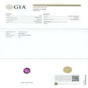 PLATINUM PURPLE-PINK SAPPHIRE AND DIAMOND RING 3.71 C.T.W., GIA CERTIFIED