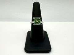 Stunning 5 Ct Russian Color Change Lab Created Alexandrite Asscher Cut Ring