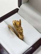 Vintage 18K Gold Egyptian Ring