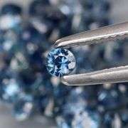 Natural 3.16ct blue Sapphire set with multiple hues