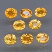 Full fire! 2.75ct top golden yellow Sapphire set