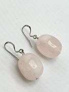 925 Sterling Silver Pink Quartz Danfle earrings