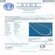 PLATINUM GH COLOR SI TO I CLARITY DIAMOND TENNIS NECKLACE 14.72 C.T.W.