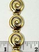 Stylish 14K Yellow Gold Snail Link Bracelet