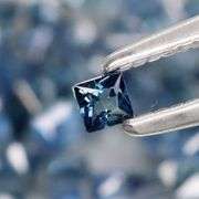 Eye catching 2.96ct washed denim blue Sapphire set