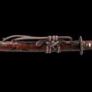Red Samurai Sword with Dragon Sheath