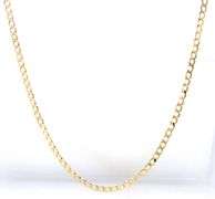 14kt Yellow gold Curb link chain necklace