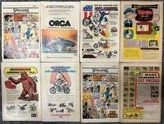 Vintage Bronze & Silver Age Comic Book Lot of 8 DC & Marvel Hulk, Shazam, Wonder Woman, Felix