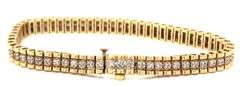 Sparkling 14K YG Diamond Bracelet