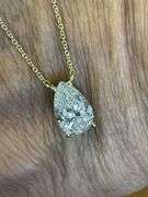 I.G.I CERTIFIED 4.00 CARATS LAB GROWN DIAMOND NECKLACE14K YELLOW GOLD