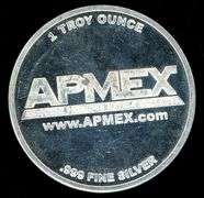 APMEX 1 Troy Ounce Silver Round