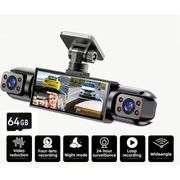 360° HD Dash Camera System with Quad View Recording
