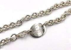 Tiffany & Co oval tag necklace