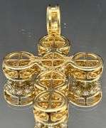 14K YELLOW GOLD 2.40CTW NATURAL DIAMOND STATEMENT PENDANT