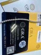 Rhodium Plated 925 Sterling Silver Round Moissanite 2.25mm 7" Tennis Bracelet