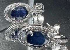 8.78CTW OVAL SAPPHIRE & DIAMOND 3-PIECE BOUTIQUE SET