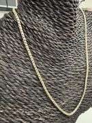 Sterling Silver Gold Plated Prism Diamond-Cut Franco Chain 2.5mm 925 Italy 18"
