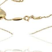 Tiffany&Co. Elsa Peretti 18K 750 Solid Yellow Gold Bean Design Pendant Necklace
