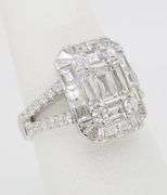 EFFY Diamond Mosaic Ring in 18k White Gold