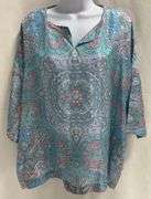 Stylish 100% Silk top with Paisley Design