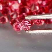 Vibrant color! Diamond cut! 2.92ct hot red Sapphire set!